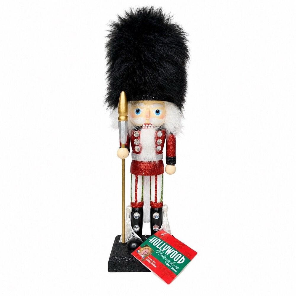 Kurt Adler Designed By Holly Adler HOLLYWOOD Nutcracker Black And Red Soldier